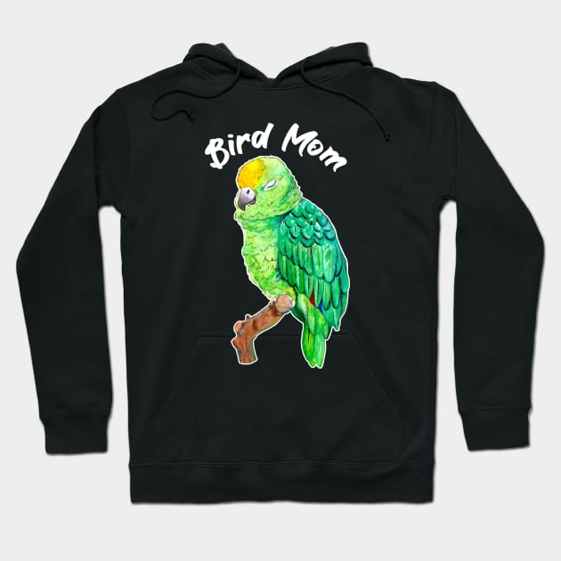 Parrot Bird Mom Hoodie by IvyLilyArt